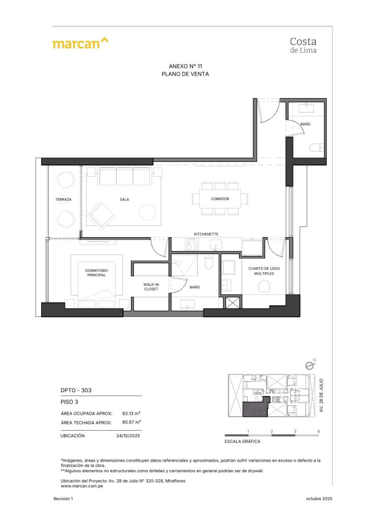 Llano Zapata 430 - departamento 303